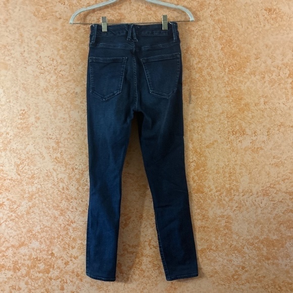 GOOD AMERICAN High Rise Skinny Jeans Size 0/25 - Picture 2 of 10